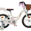Bicicleta infantil Volare Blossom - niña - 16 pulgadas - blanca - dos frenos de mano