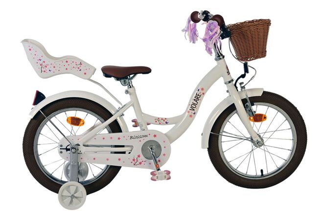 Bicicletta per bambini Volare Blossom - ragazze - 16 pollici - bianca