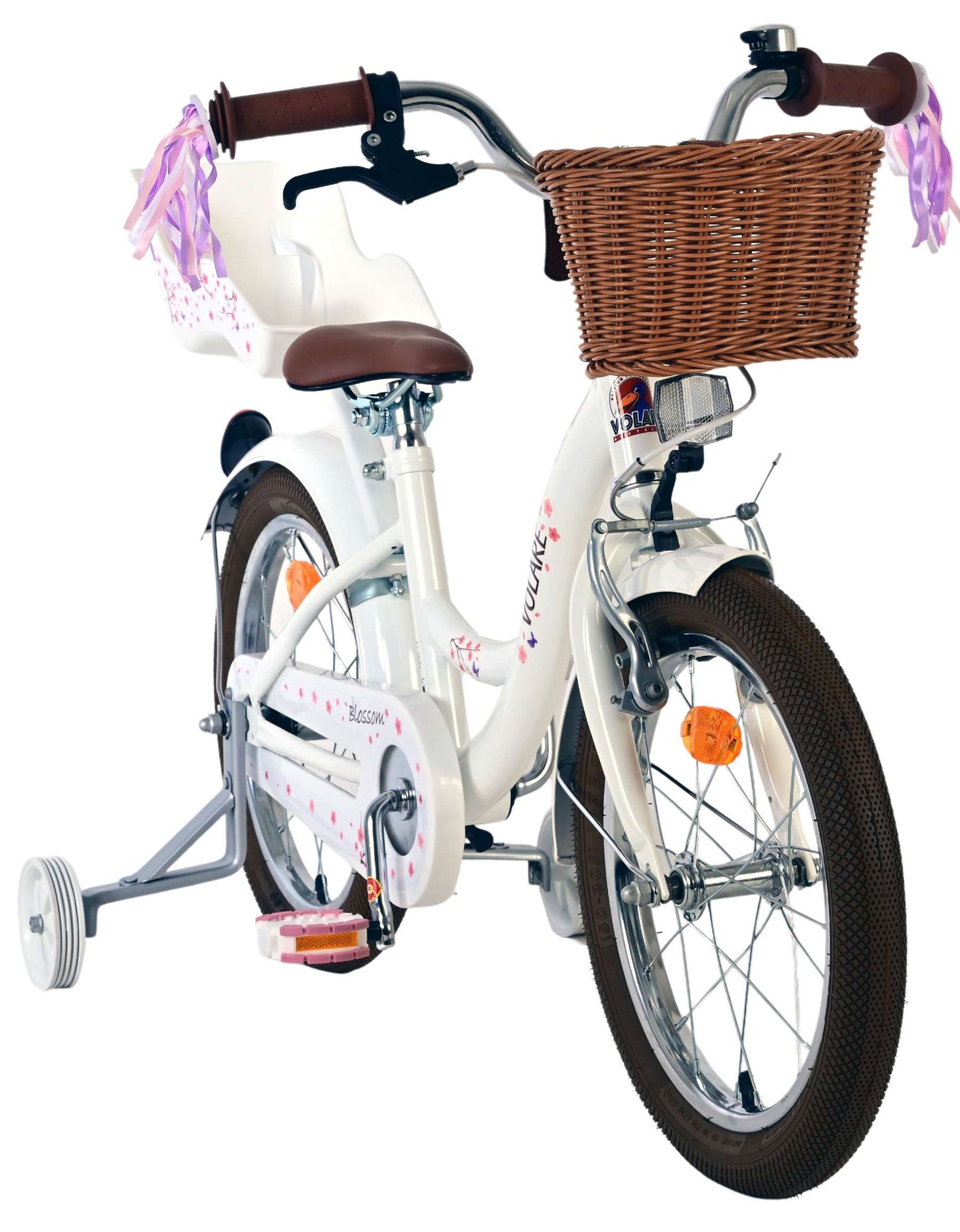 Bicicletta per bambini Volare Blossom - ragazze - 16 pollici - bianca