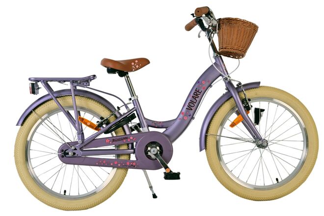 Volare Blossom Bicycle para niños - Niñas - 20 pulgadas - Púrpura - Dos frenos de mano