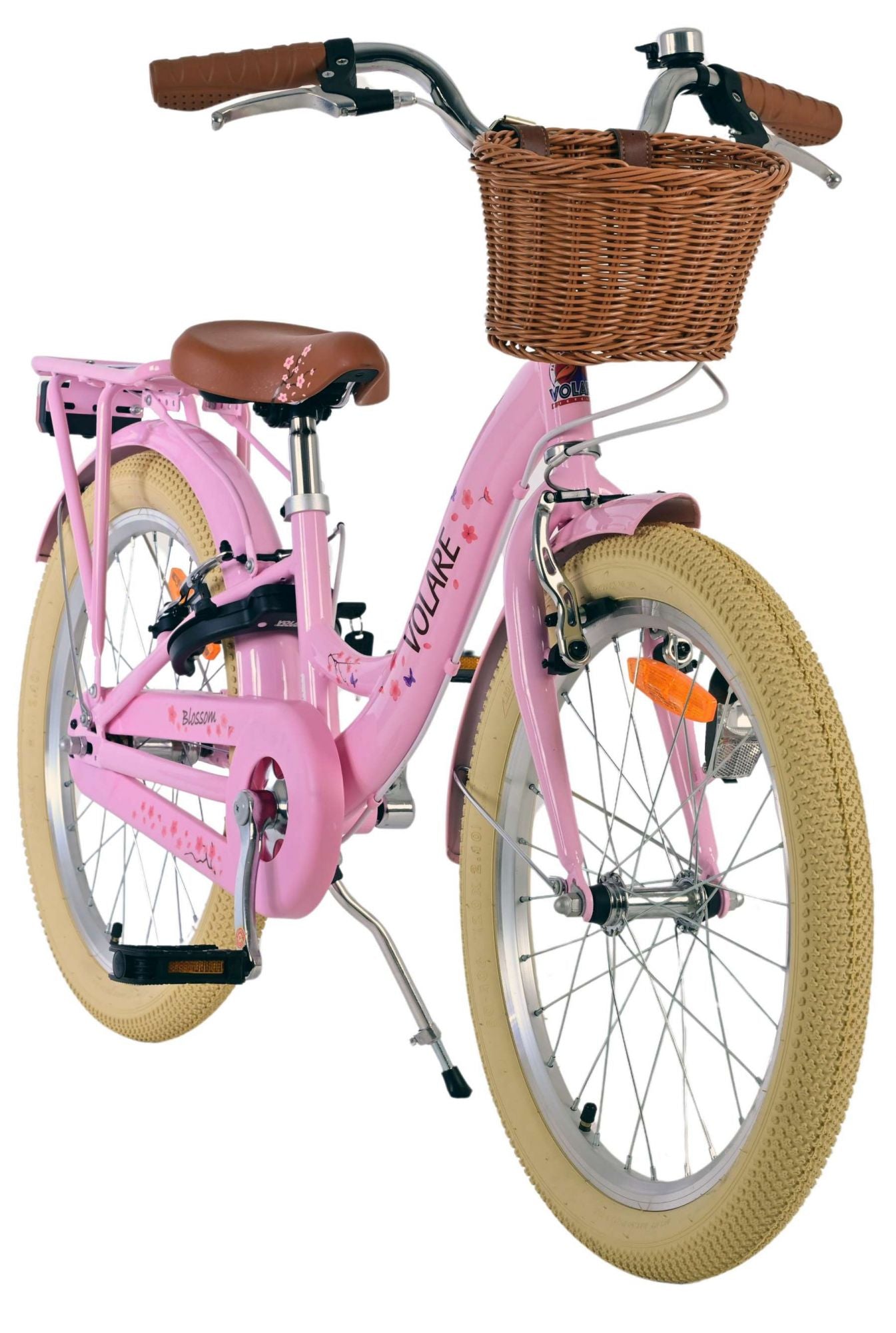 Volare blossom kinderfiets - meisjes - 20 inch - roze - twee handremmen