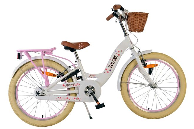Volare Blossom Bicycle infantil - niñas - 20 pulgadas - blancos - dos frenos de mano