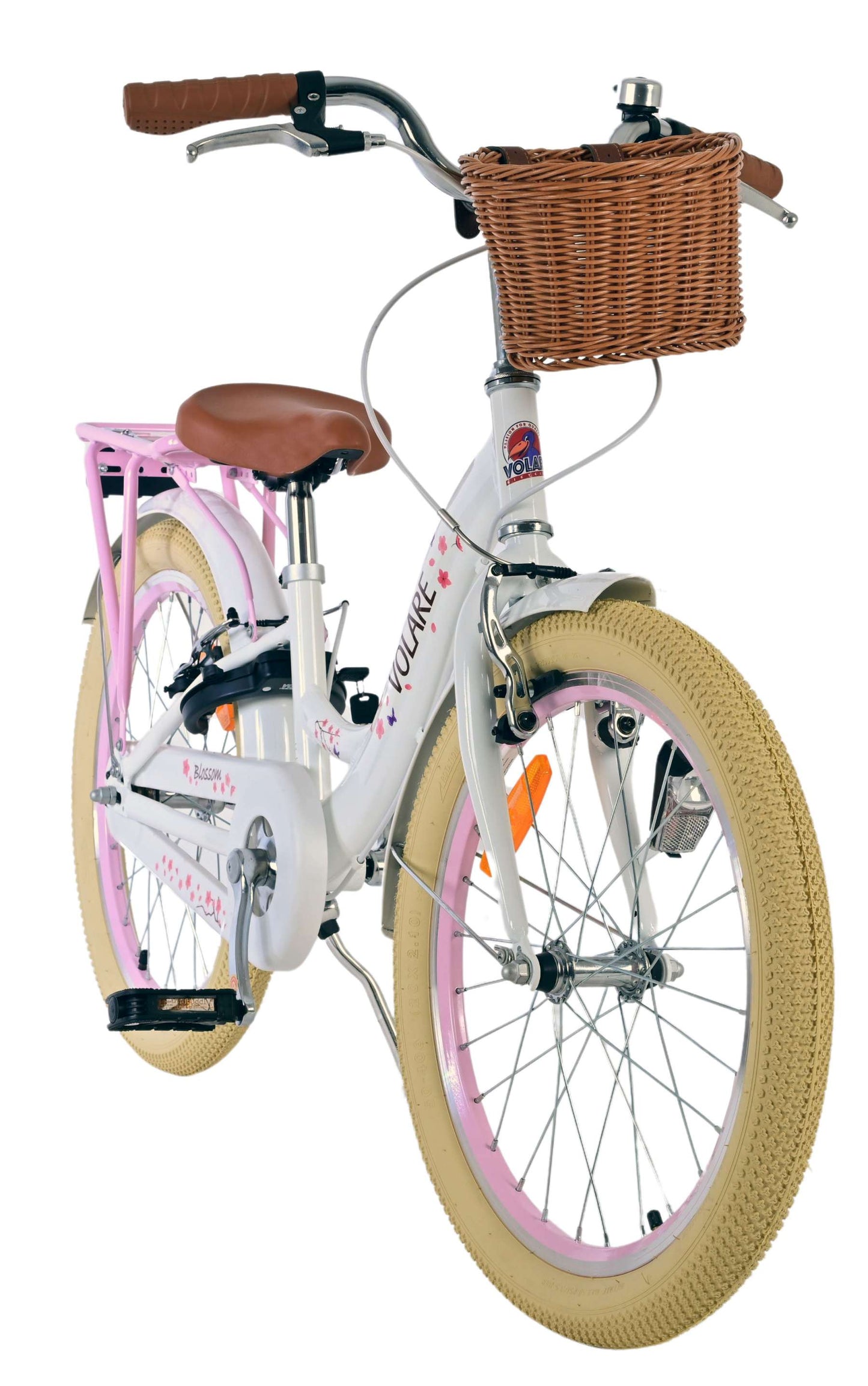 Volare Blossom Bicycle infantil - niñas - 20 pulgadas - blancos - dos frenos de mano