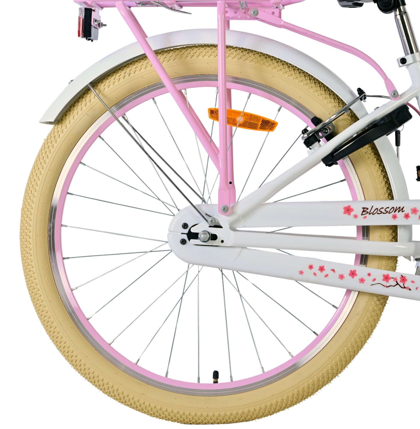 Bicicle di bambini Blossom Blossom - Girls - 24 pollici - Bianco - Freni a due mani