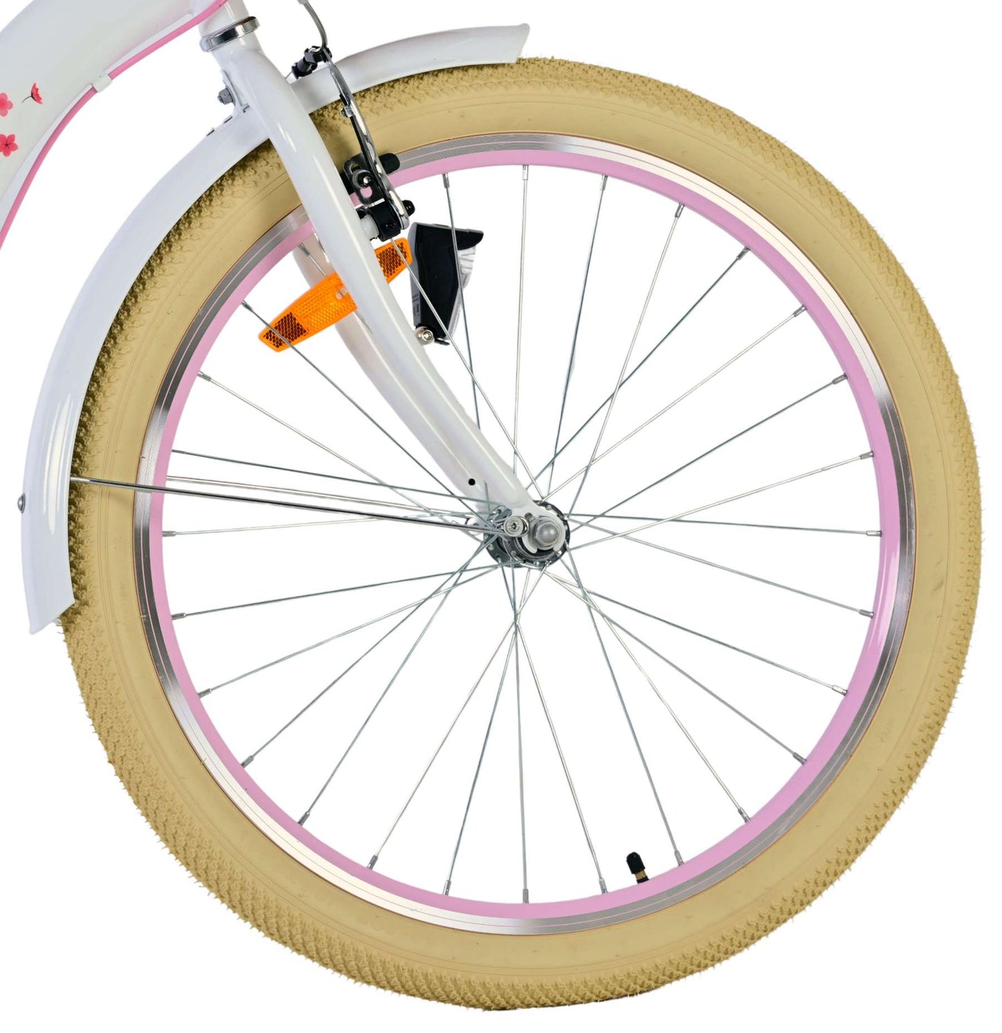 Bicicle di bambini Blossom Blossom - Girls - 24 pollici - Bianco - Freni a due mani