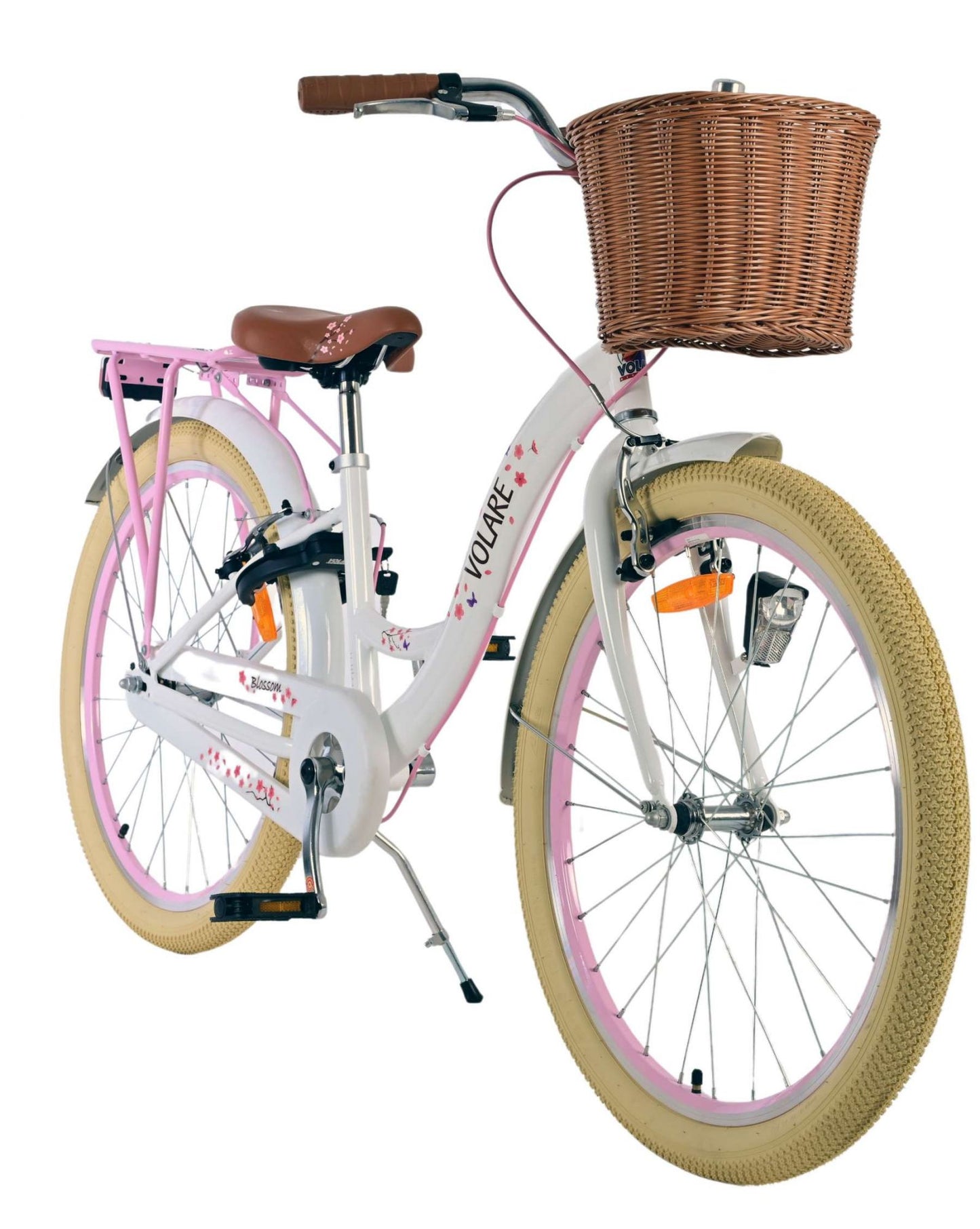 Bicicle di bambini Blossom Blossom - Girls - 24 pollici - Bianco - Freni a due mani