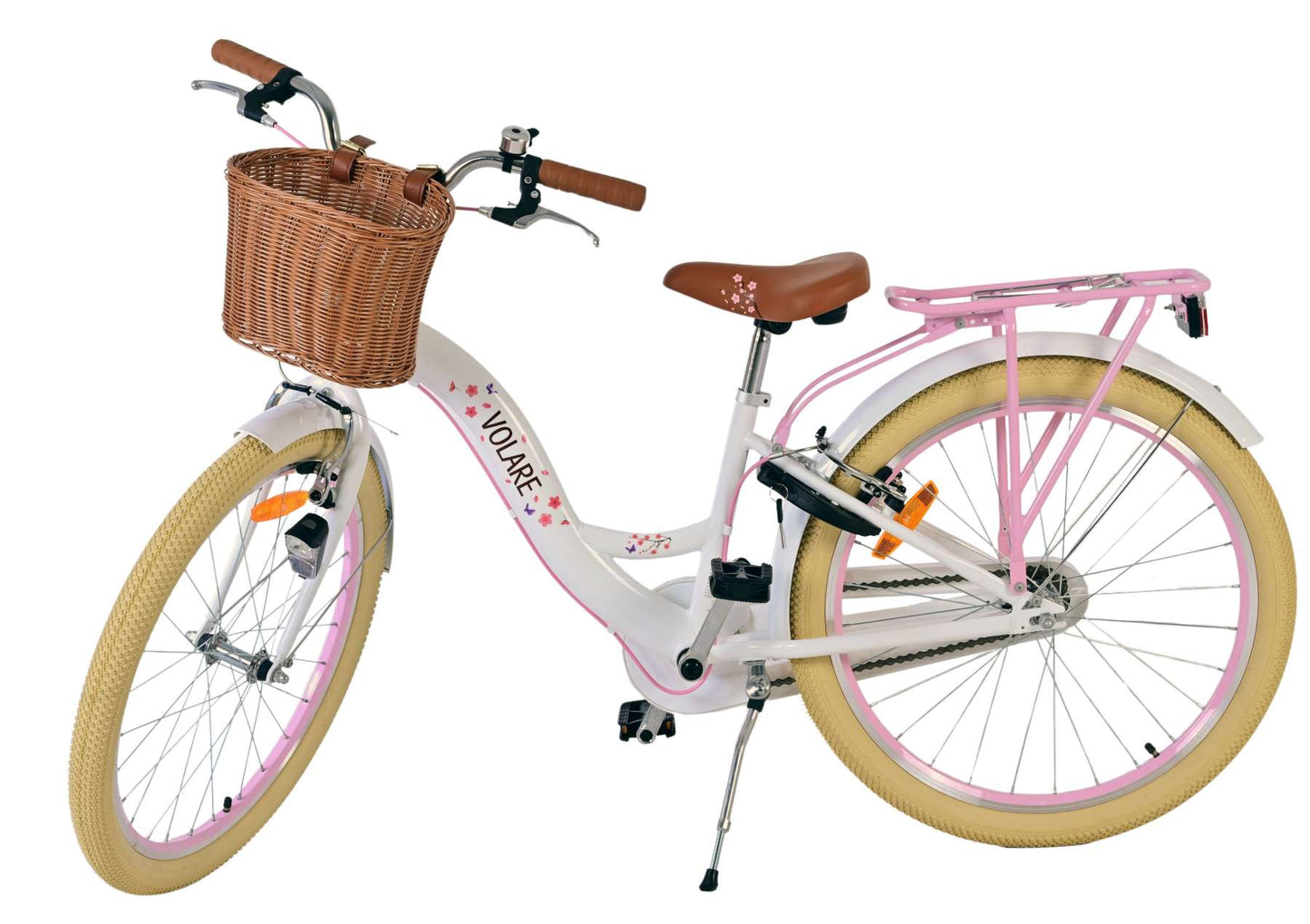 Bicicle di bambini Blossom Blossom - Girls - 24 pollici - Bianco - Freni a due mani