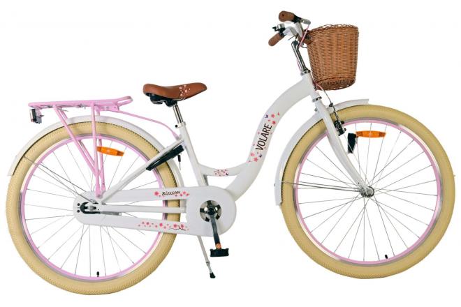 Volare Blossom Bicycle para niños - Niñas - 26 pulgadas - Blanco