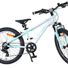 Volare boost kinderfiets - 20 inch - 7 speed - wit mintgroen