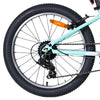 Volare boost kinderfiets - 20 inch - 7 speed - wit mintgroen