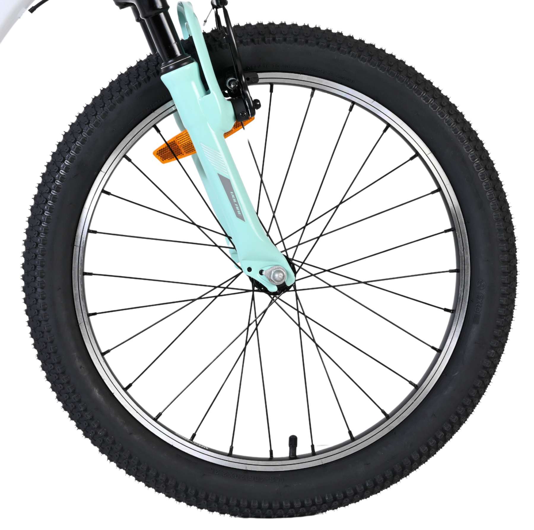 Volare boost kinderfiets - 20 inch - 7 speed - wit mintgroen