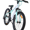 Volare boost kinderfiets - 20 inch - 7 speed - wit mintgroen