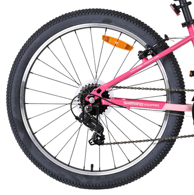 Bicicleta infantil Volare boost - 24 pulgadas - 21 velocidades - rosa