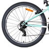Bicicleta infantil Volare boost - 24 pulgadas - 21 velocidades - blanco verde menta