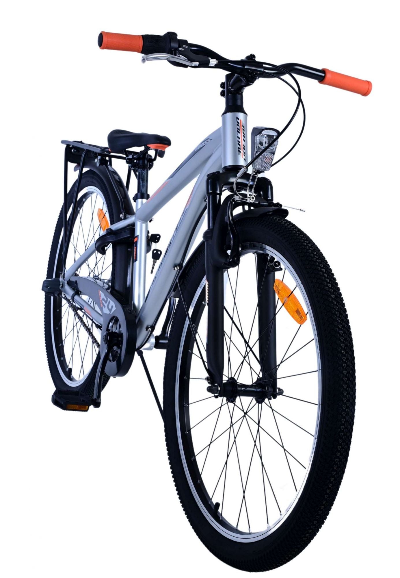 Bicicleta para niños Volare Cross - Niños - 24 pulgadas - Plata - 3 engranajes