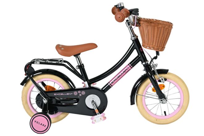 Volare Excelente bicicleta para niños - niñas - 12 pulgadas - negro