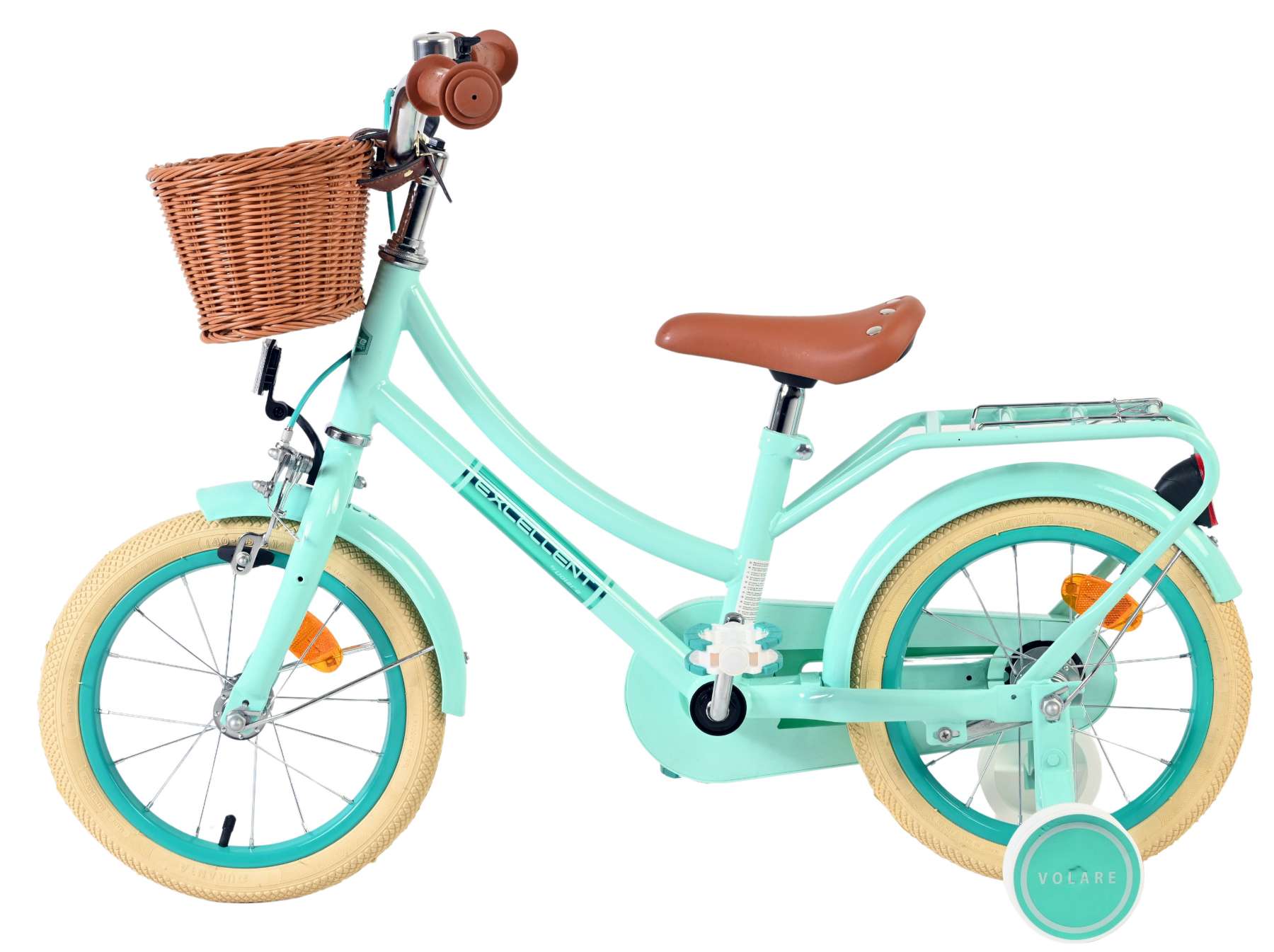 Volare excellent kinderfiets - meisjes - 14 inch - groen