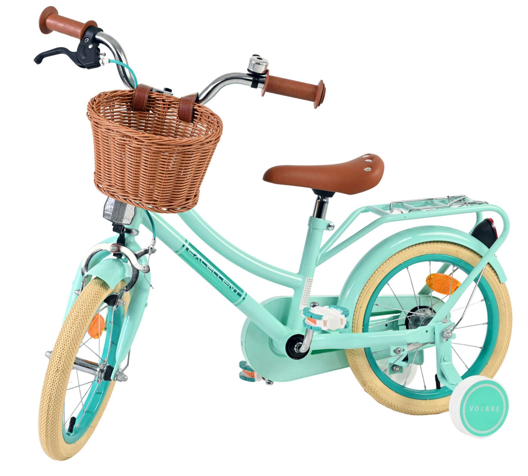 Volare excellent kinderfiets - meisjes - 14 inch - groen