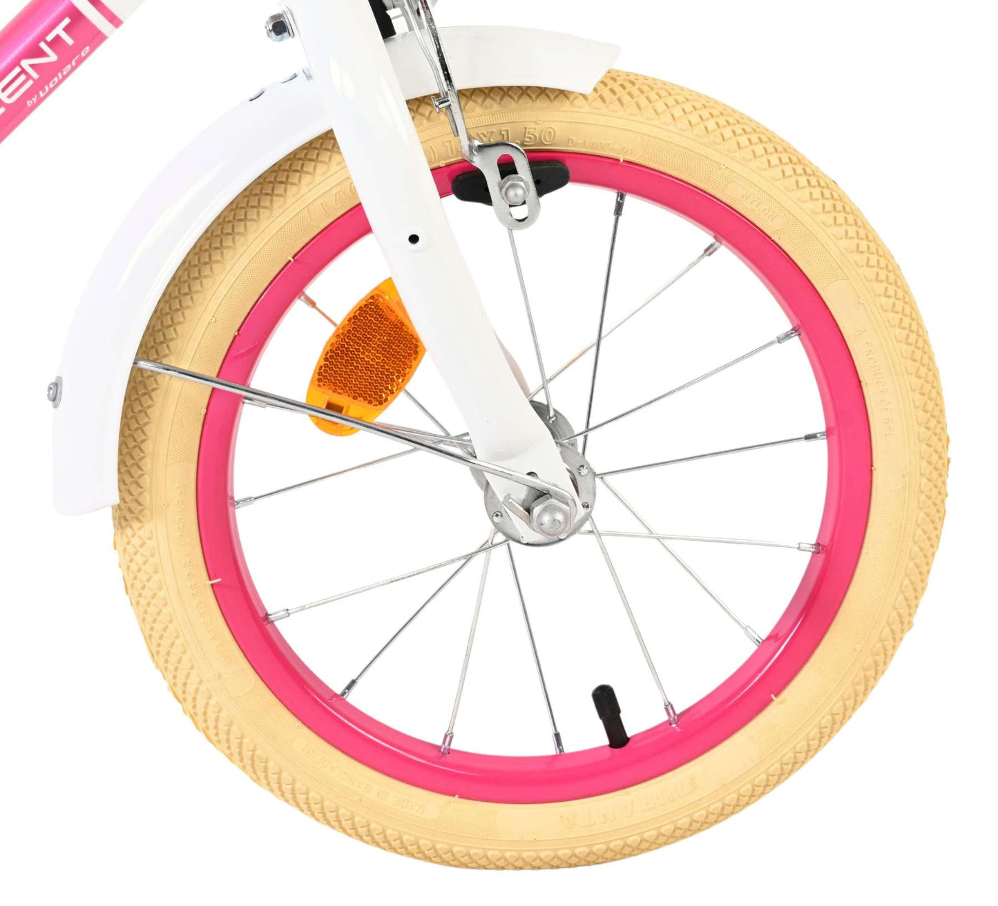 Excelente bicicleta para niños Volare - niñas - 14 pulgadas - blanca