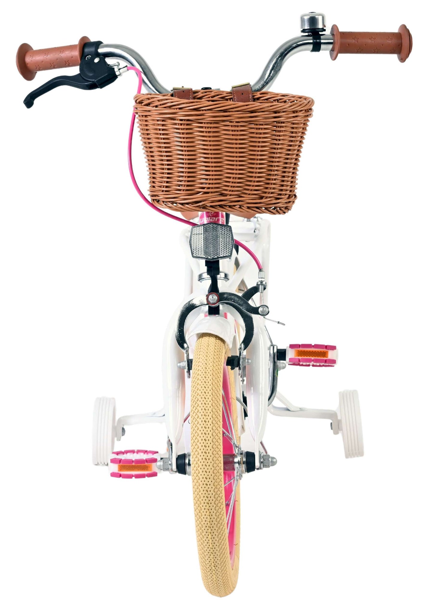 Excelente bicicleta para niños Volare - niñas - 14 pulgadas - blanca