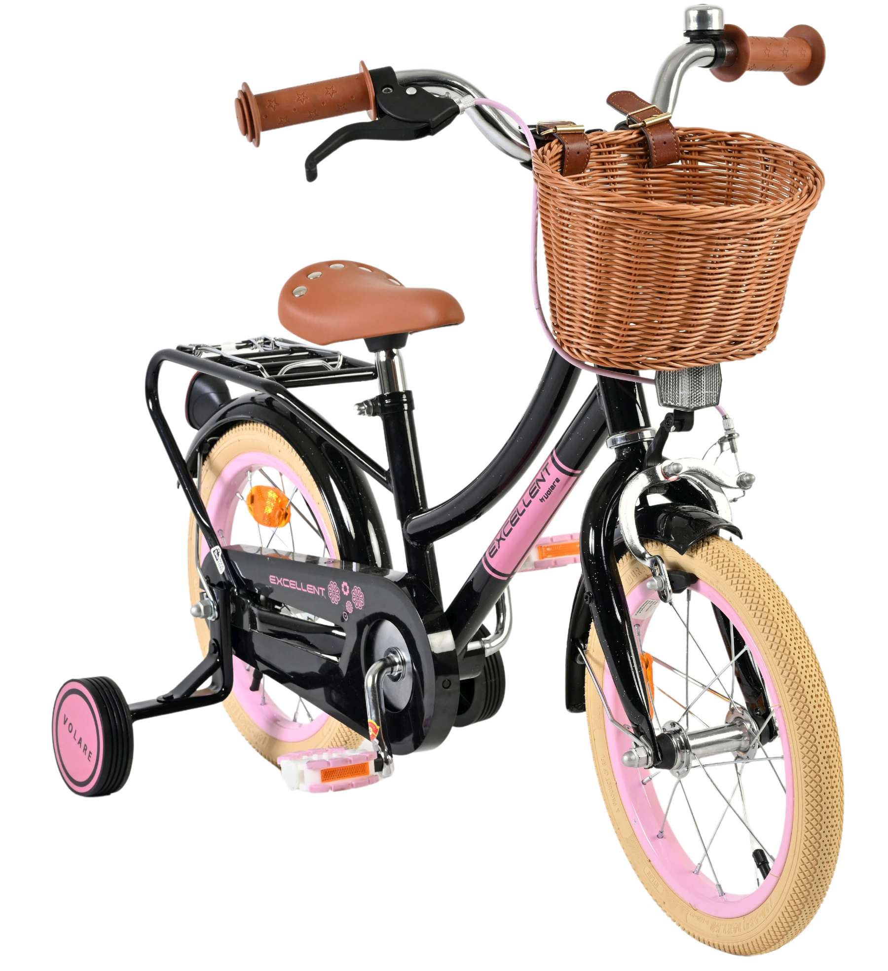 Ottima bicicletta per bambini Volare - ragazze - 14 pollici - nera