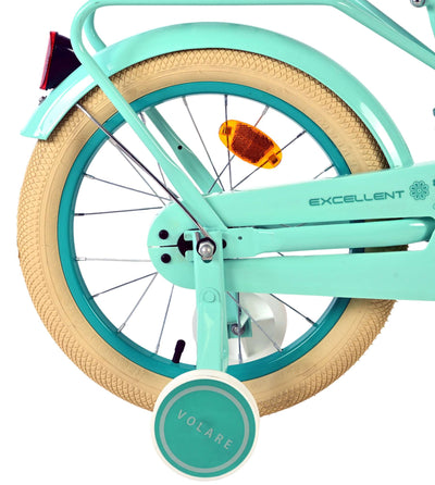 Volare excellent kinderfiets - meisjes - 16 inch - groen - 95% afgemonteerd