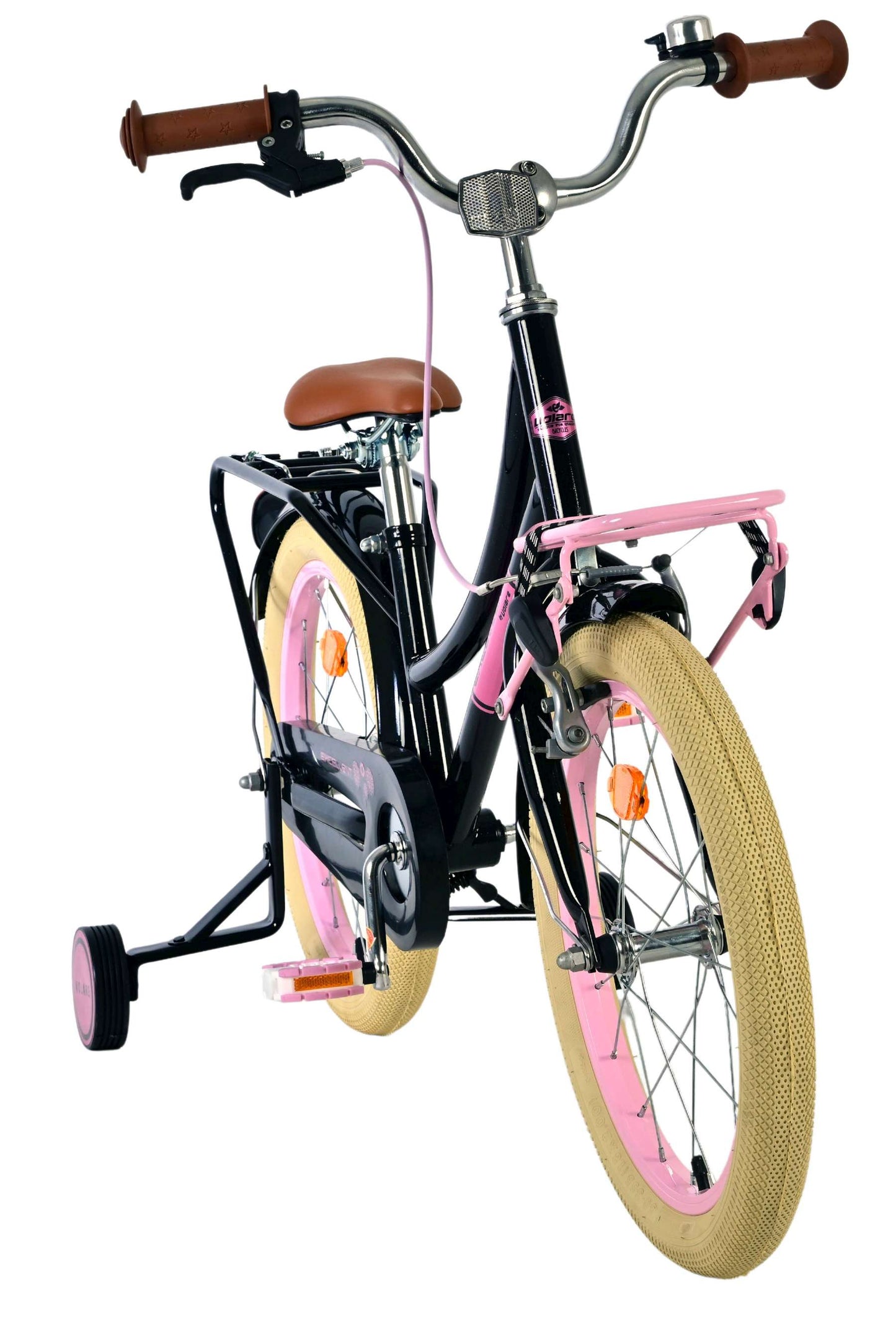 Excelente bicicleta para niños Volare - niñas - 18 pulgadas - negra - 95% ensamblada