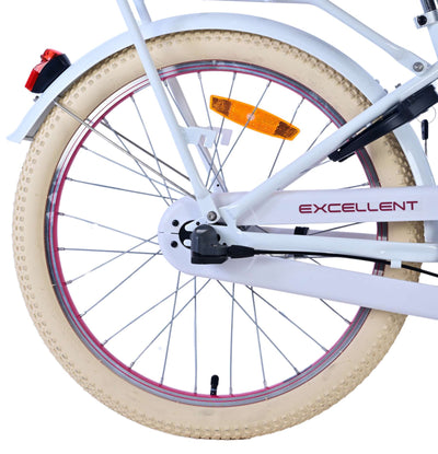 Volare Volare Kinderfiets Meisjes 20 inch Wit 3 versnellingen