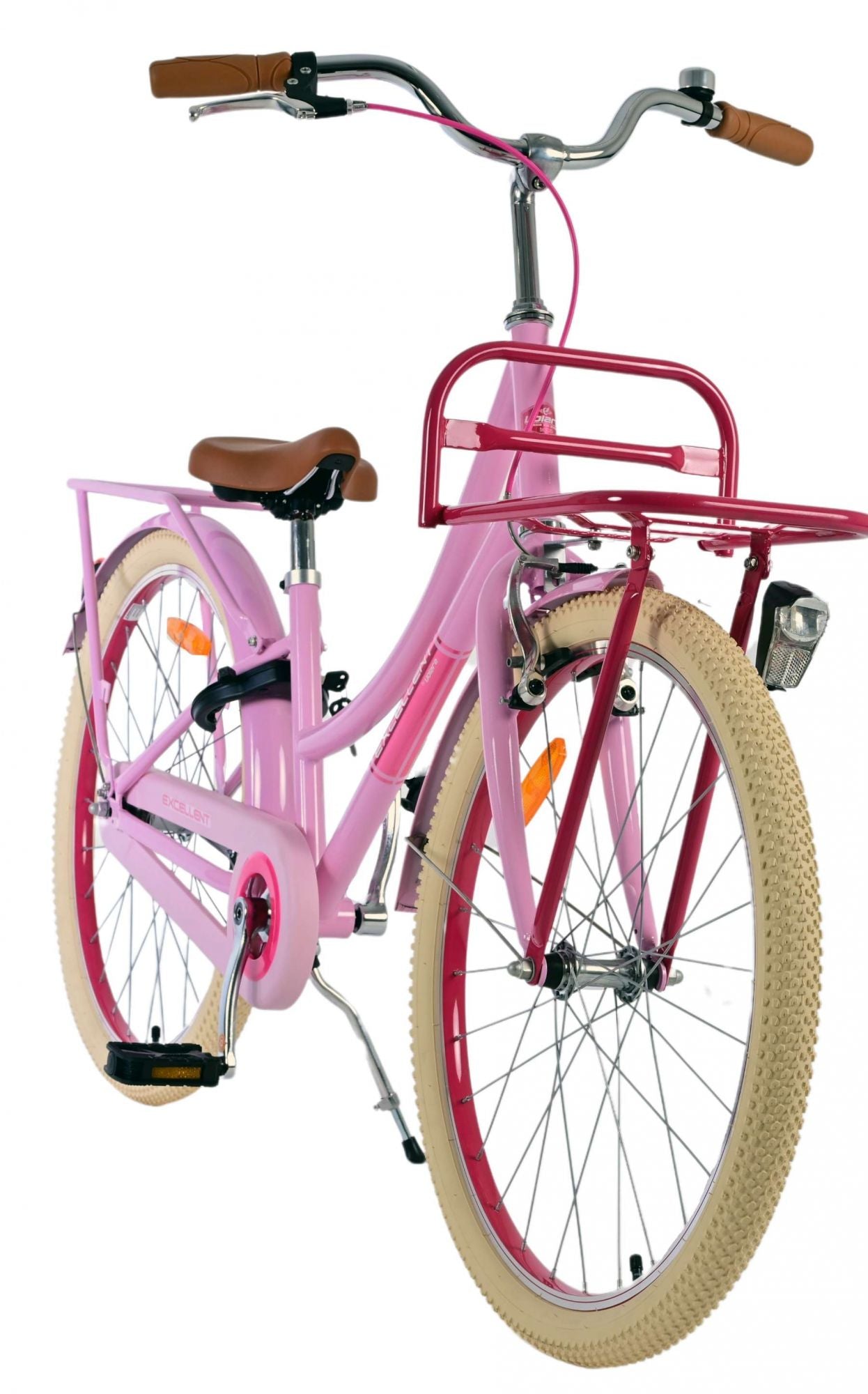 Chicas de bicicleta infantil de volare volare de 24 pulgadas rosa