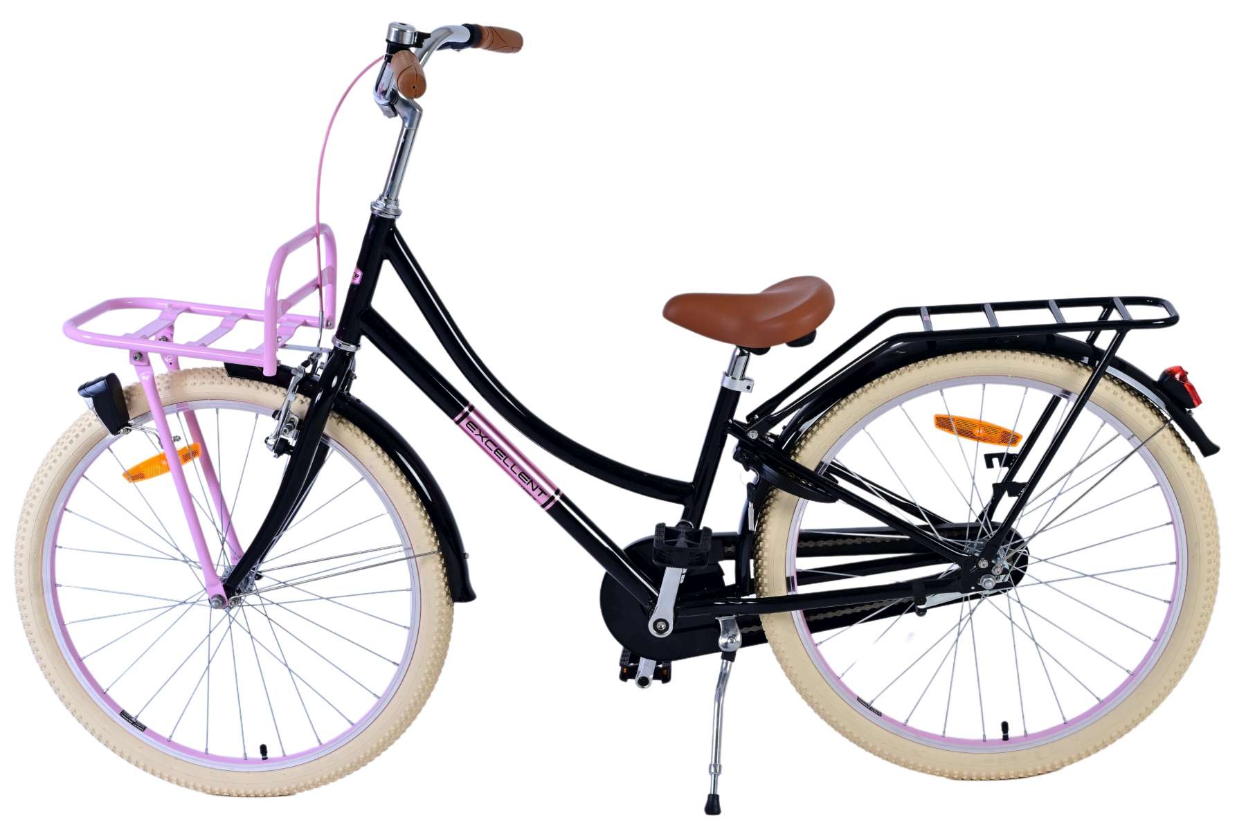 Chicas de bicicleta infantil de Vlare Vinare Black de 24 pulgadas de 24 pulgadas