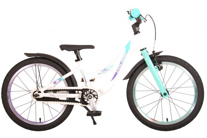 Bicycle per bambini Glamour Vlatare - Girls - 18 pollici - White Mint Green - Prime Collection