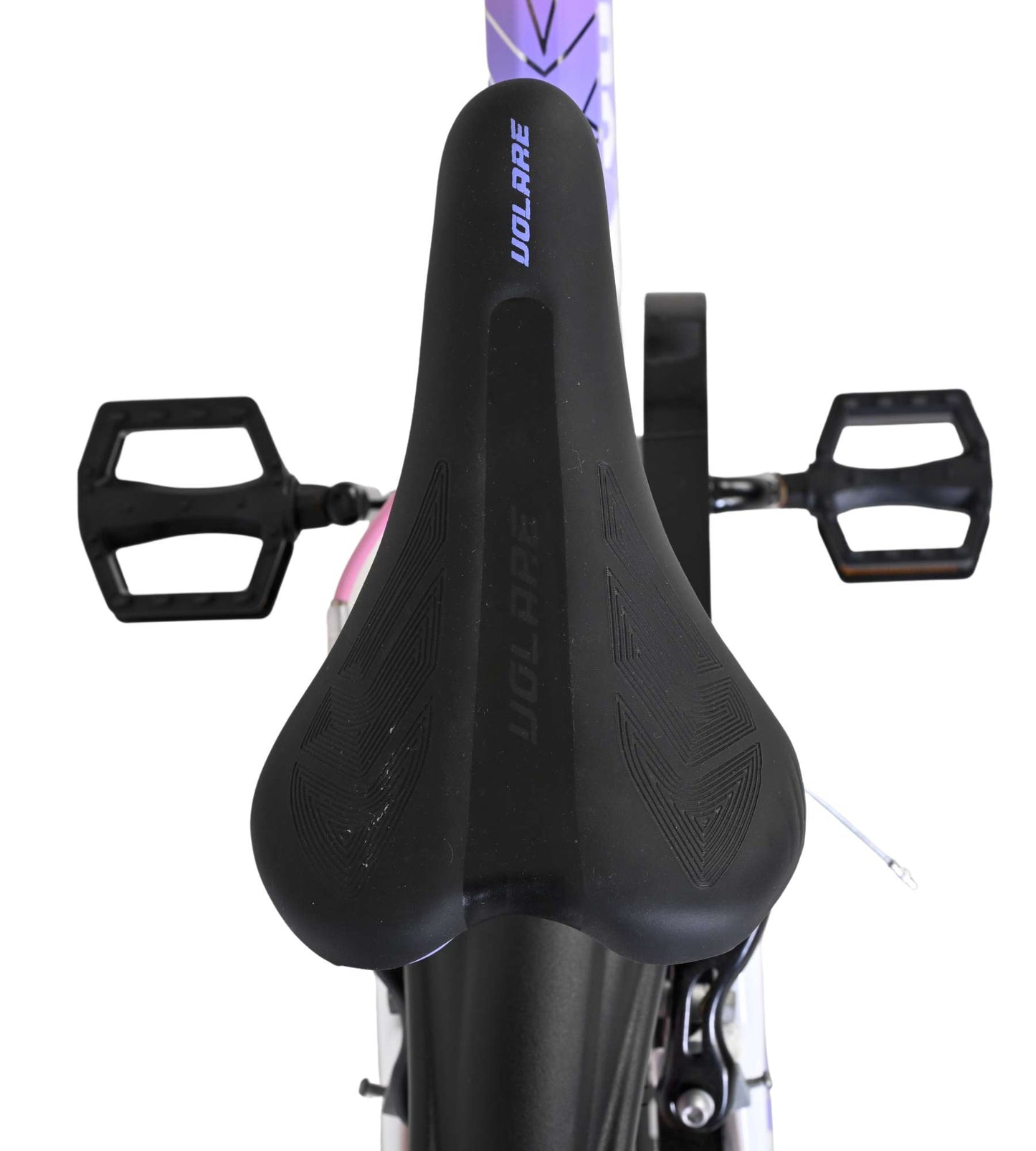 Bicicletta per bambini Volare Lily - ragazze - 16 pollici - bianco rosa viola - due freni a mano