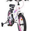 Volare lily kinderfiets - meisjes - 16 inch - wit roze paars - twee handremmen