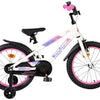 Bicicletta per bambini Volare Lily - ragazze - 18 pollici - bianco rosa viola