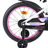 Volare lily kinderfiets - meisjes - 18 inch - wit roze paars - twee handremmen
