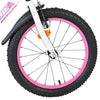 Volare lily kinderfiets - meisjes - 18 inch - wit roze paars - twee handremmen