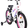 Volare lily kinderfiets - meisjes - 18 inch - wit roze paars - twee handremmen
