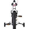 Bicicletta per bambini Volare Lily - ragazze - 18 pollici - bianco rosa viola