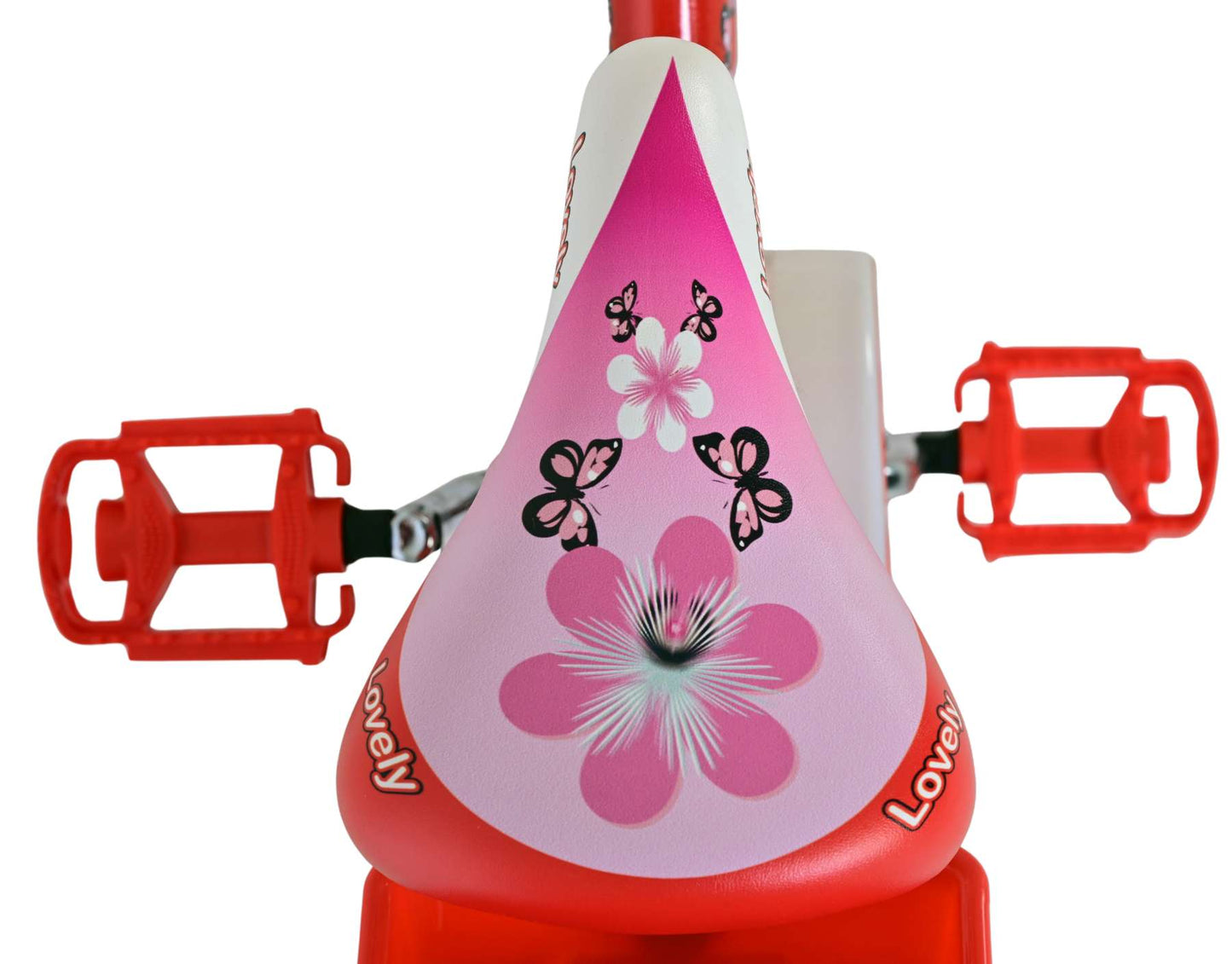 Volare Lovely Kinderfiets - Meisjes - 12 inch - Rood Wit