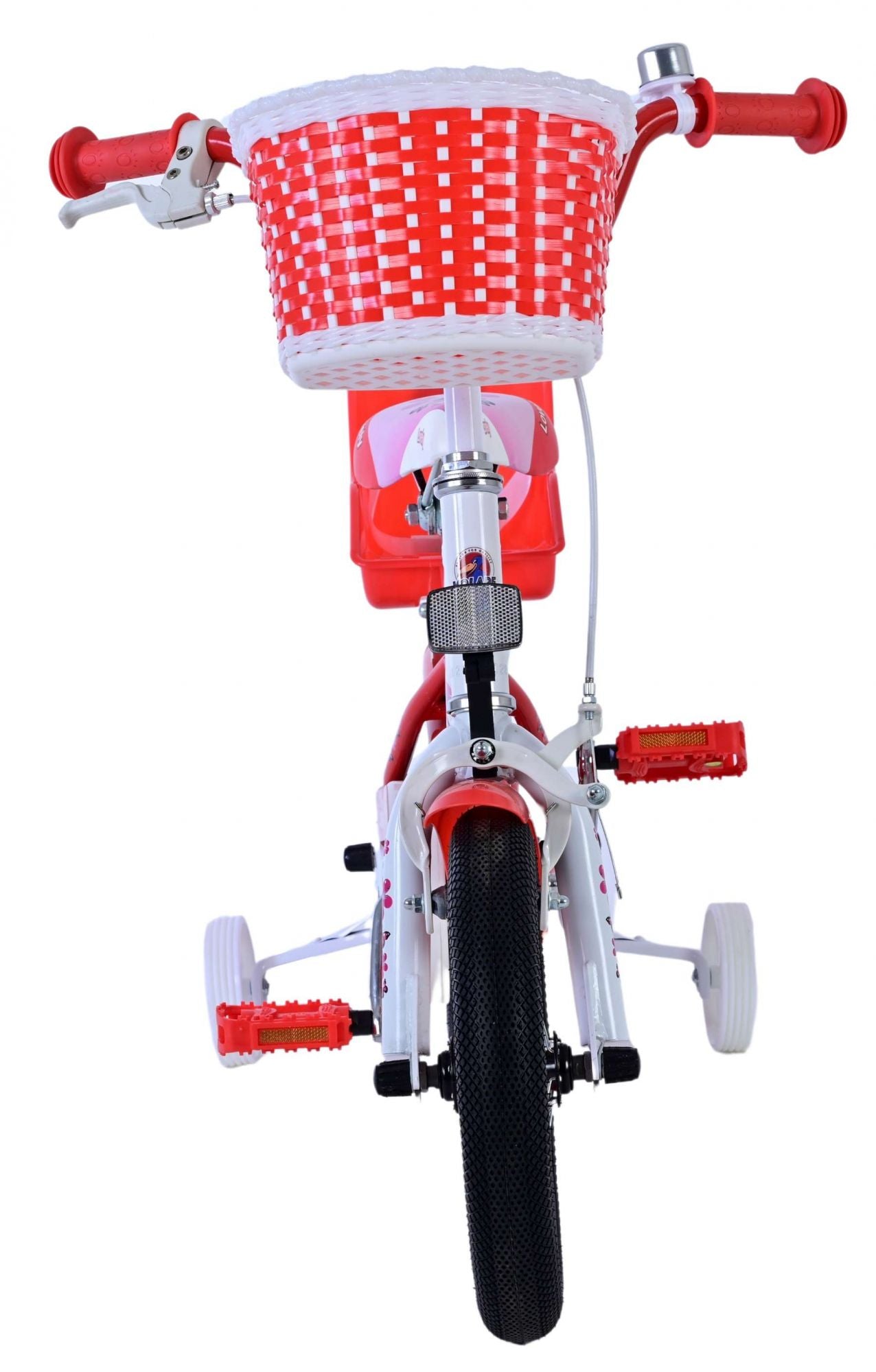 Volare Lovely Kinderfiets - Meisjes - 12 inch - Rood Wit
