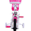 Volare Lovely Kinderfiets - Meisjes - 14 inch - Roze Wit - Twee Handremmen