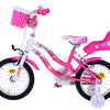 Volare Lovely Kinderfiets - Meisjes - 14 inch - Roze Wit - Twee Handremmen