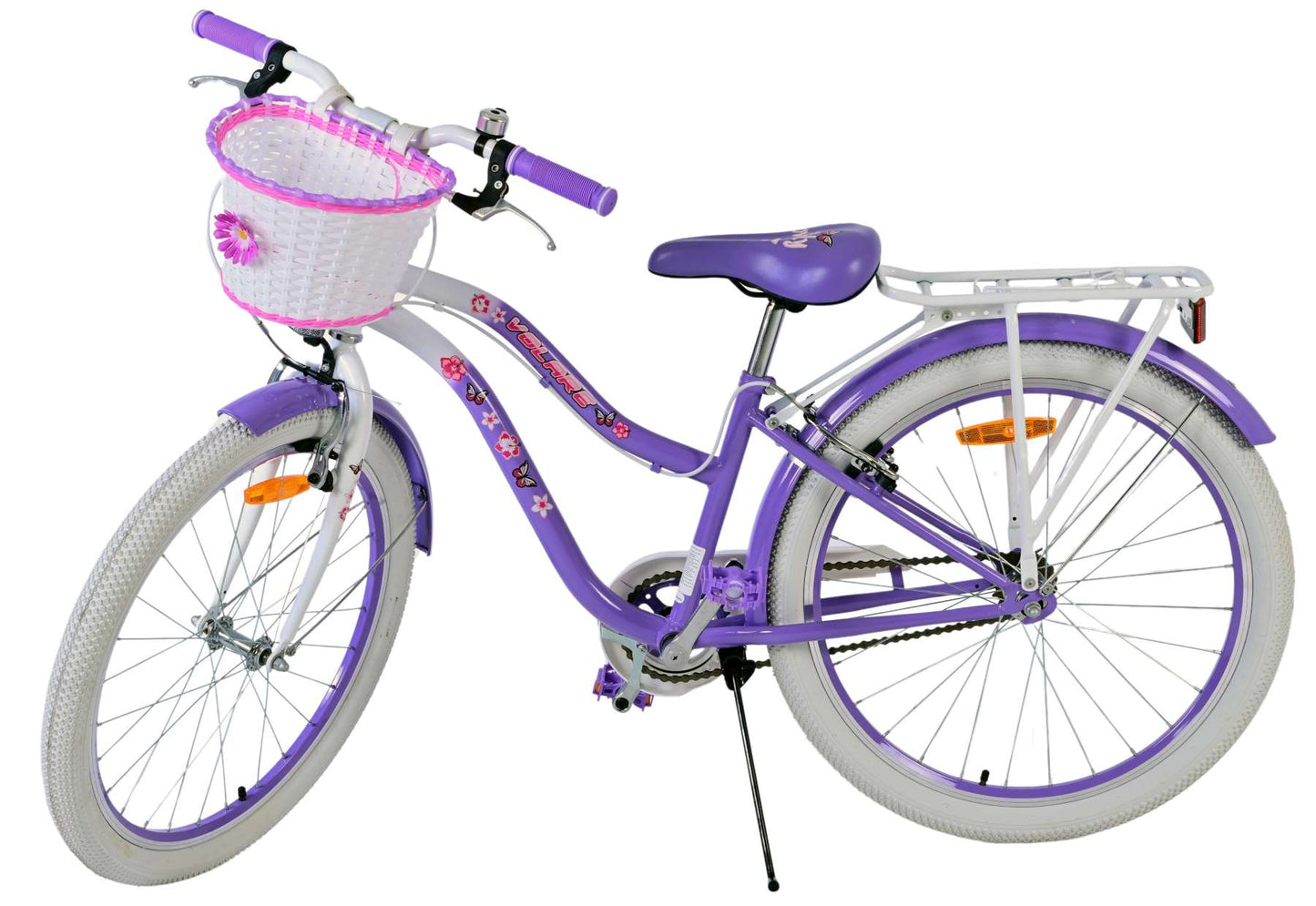 Volare lovely kinderfiets - meisjes - 24 inch - paars - twee handremmen