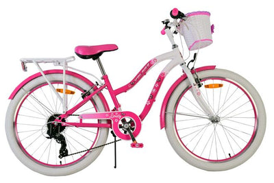 Volare lovely kinderfiets - meisjes - 24 inch - roze - 7 versnellingen