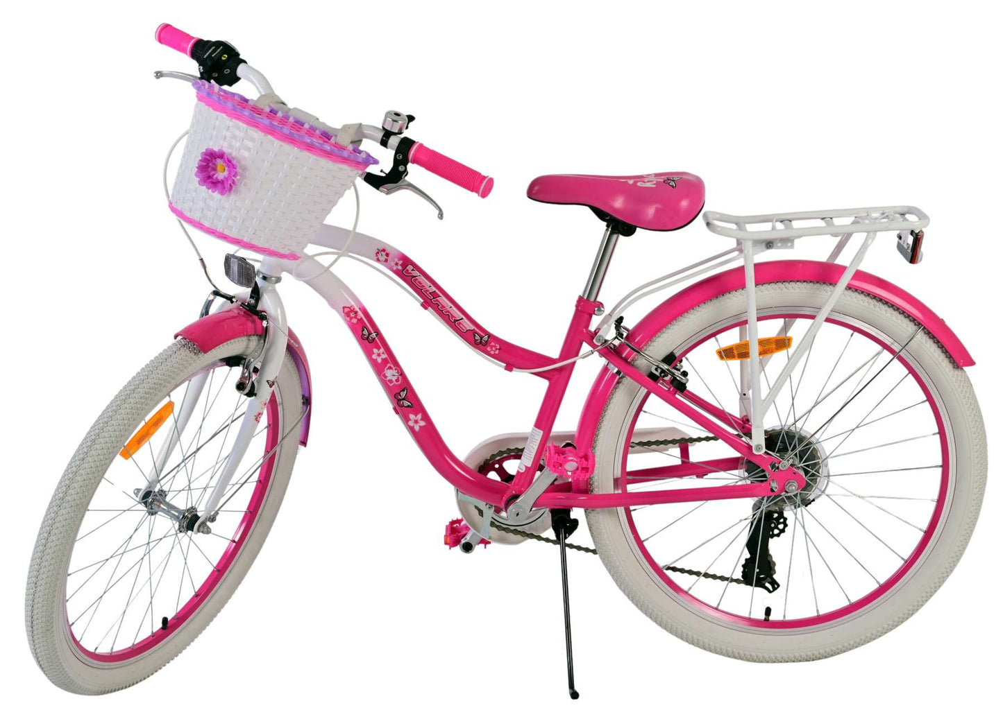 Volare lovely kinderfiets - meisjes - 24 inch - roze - 7 versnellingen