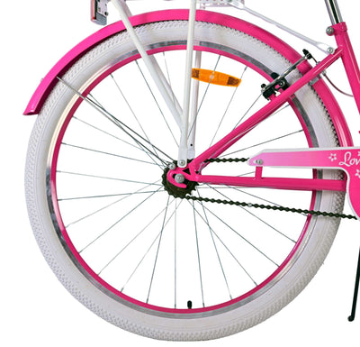 Volare lovely kinderfiets - meisjes - 26 inch - roze - twee handremmen