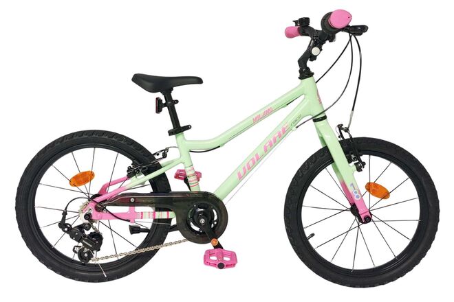 Volare milano kinderfiets - meisjes - 20 inch - mintgroen- 6-speed