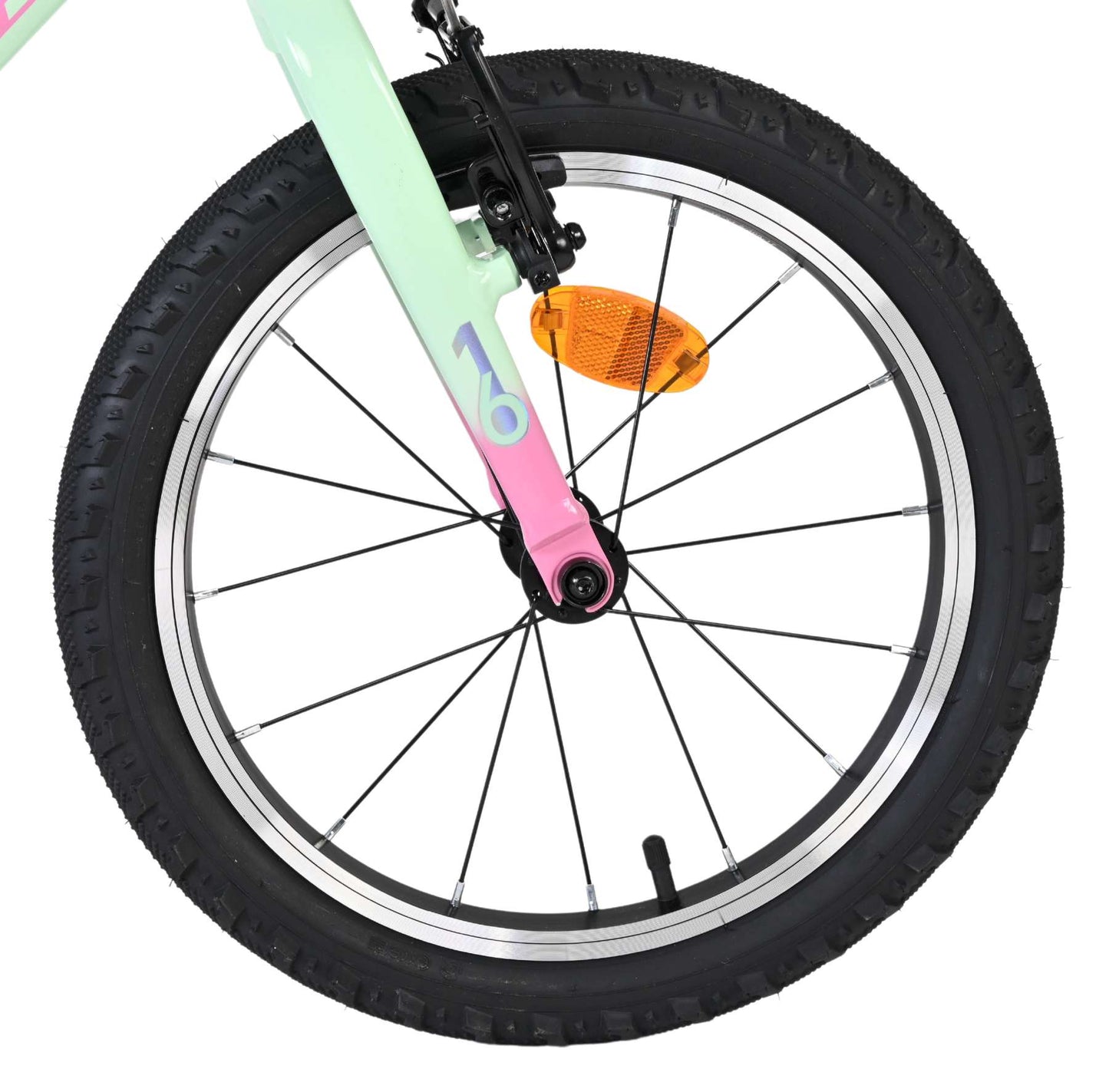 Volare milano kinderfiets - meisjes- 16 inch - mintgroen - twee handremmen