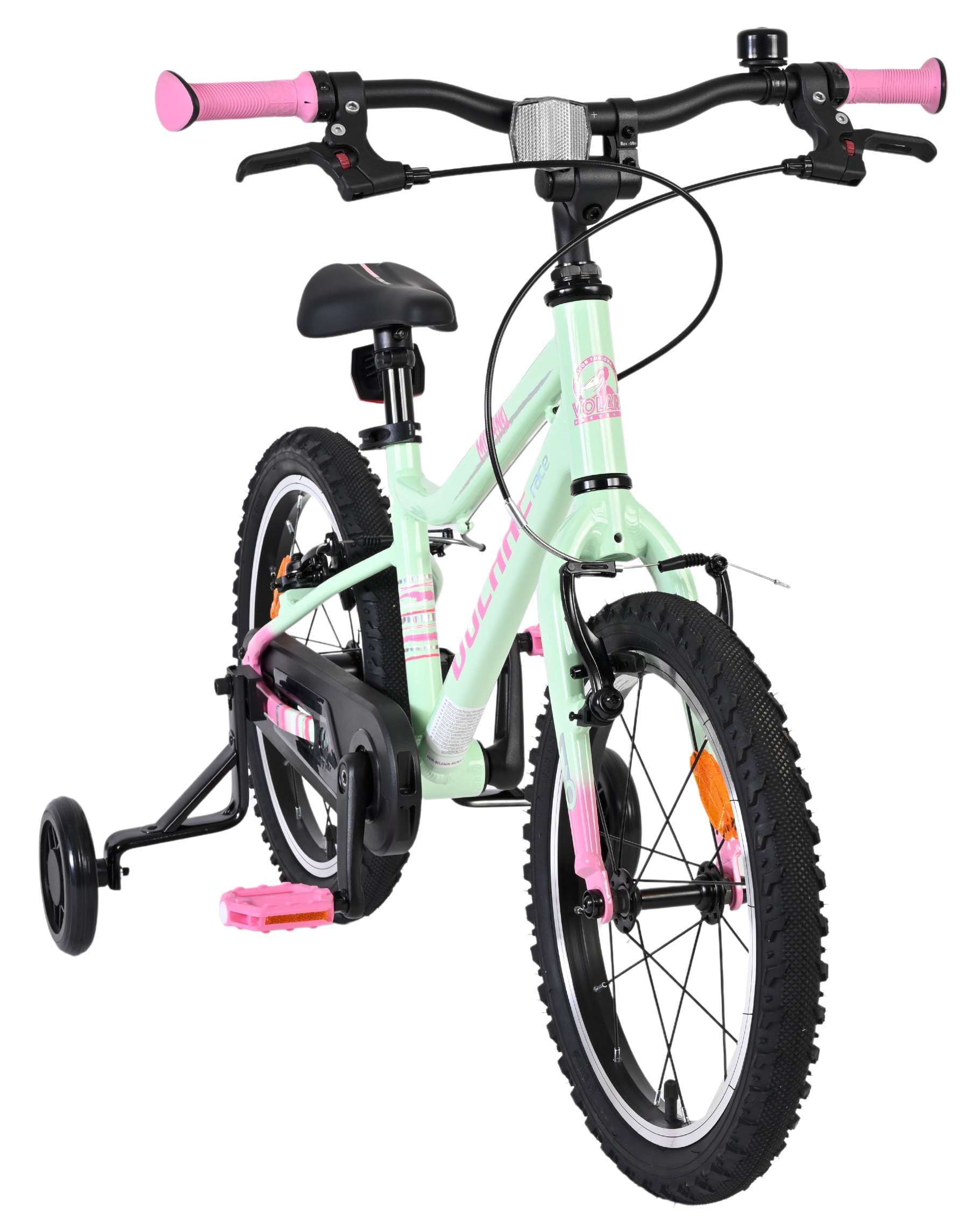 Volare milano kinderfiets - meisjes- 16 inch - mintgroen - twee handremmen