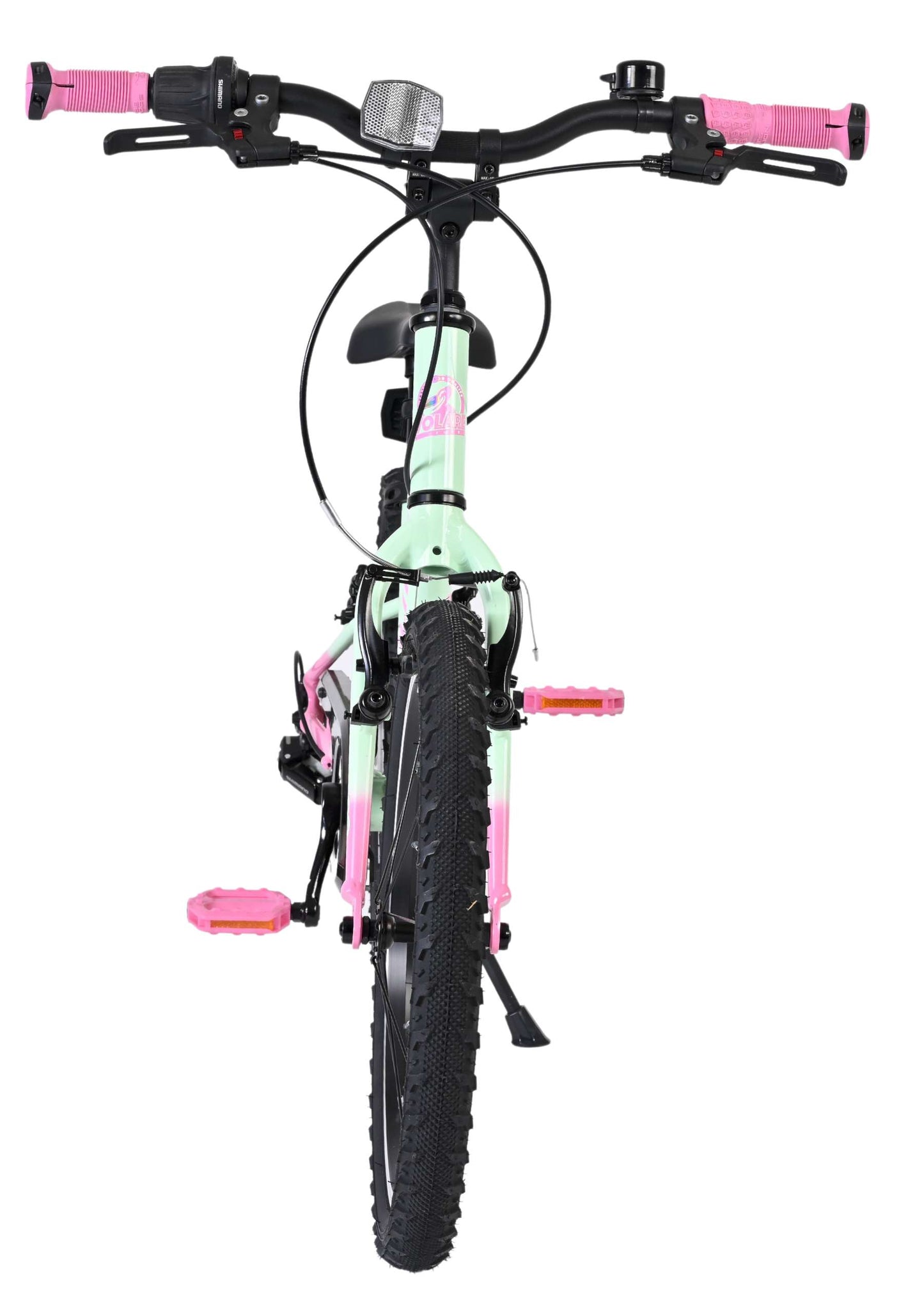 Volare milano kinderfiets - meisjes - 18 inch - mintgroen - 6 speed - twee handremmen
